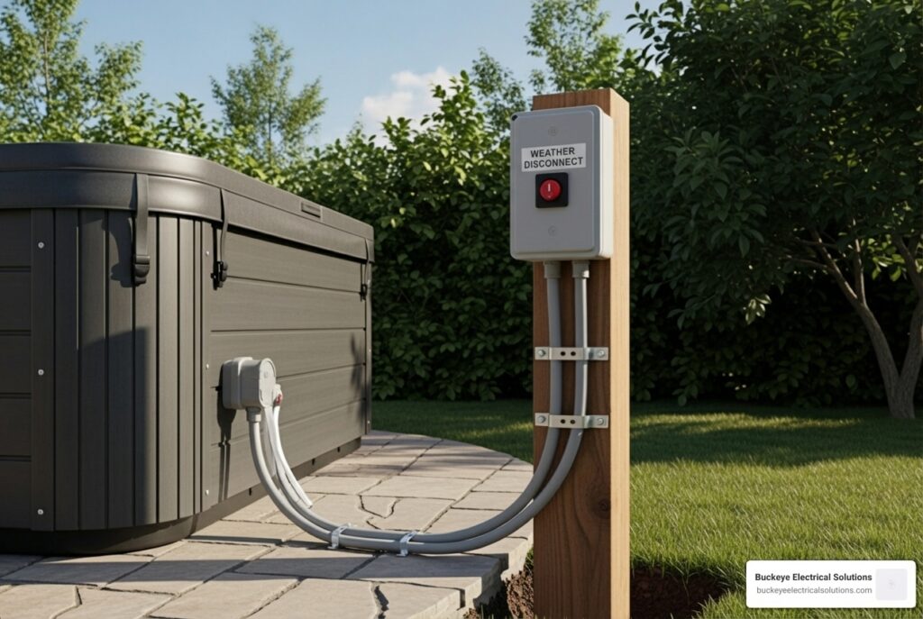 hot tub electrical installation