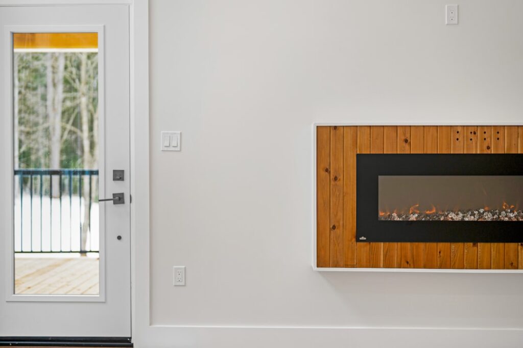 electric fireplace installation