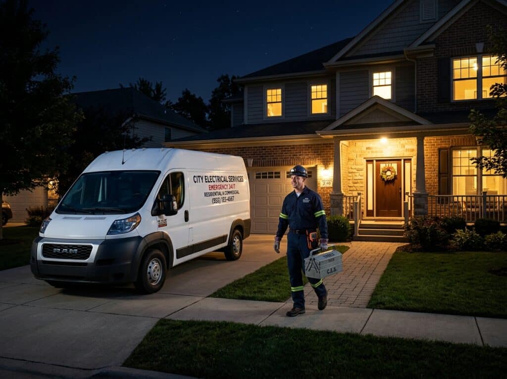 Residential emergency electrician