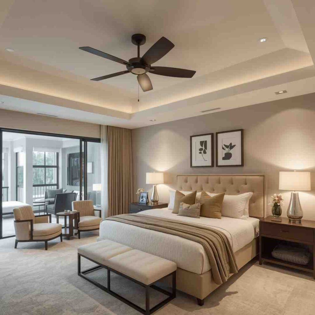 attaching a ceiling fan