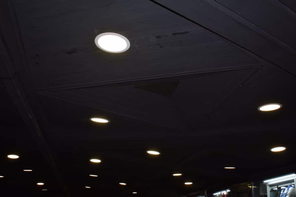 recessed lighting installation
